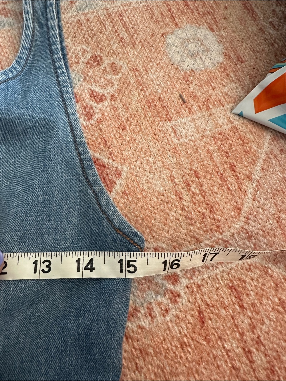 Alice + Olivia denim zipped romper size 26 designer quiet luxury - Picture 5 of 7